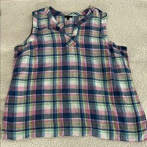 Talbots Linen Blouse Size XL
